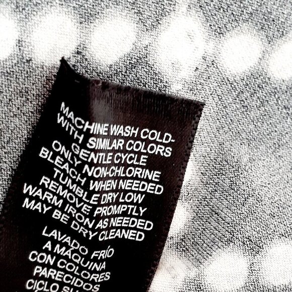 WHITE HOUSE BLACK MARKET Long Sleeve Dress; Black White; Size X-Small - Picture 5 of 5